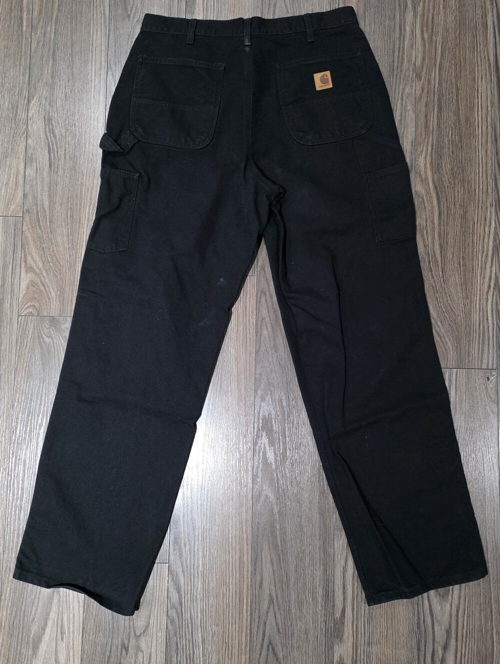 Carhartt B11 BLK Loose Fit Carpenter Pants 36x34 Black Made In Nicaracua